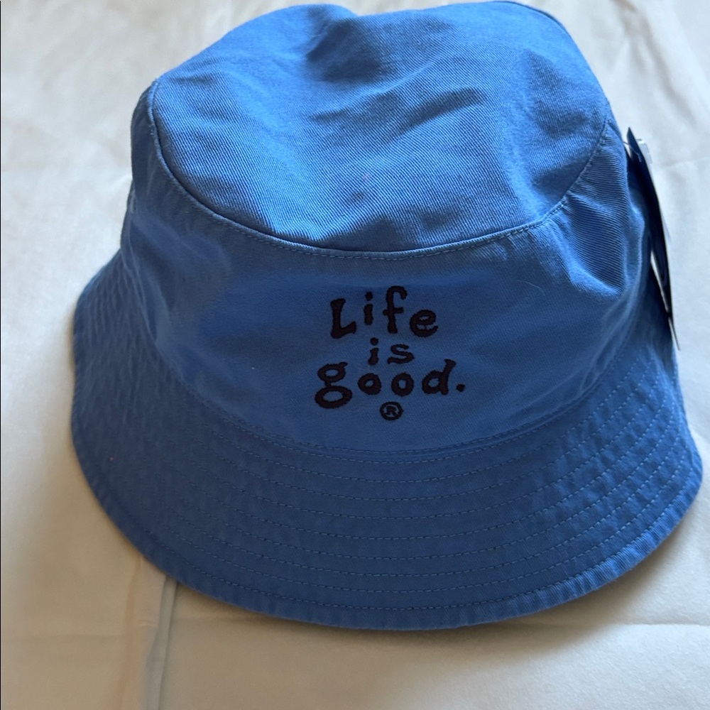 Life Is Good Sky Blue Bucket Hat